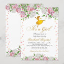 Recherche de gold baby shower fille invitations Fleurs