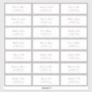 Recherche de enveloppes accessoires Noms d'invités