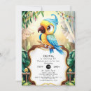 Recherche de perroquets invitations Aquarelle