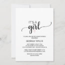 Recherche de blush pink baby shower invitations Minimaliste