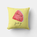 Recherche de tranche de pastèque coussins Aquarelle
