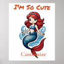 Recherche de sirène mignonne posters Plage