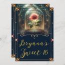 Recherche de enchanted rose invitations Conte de fées