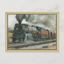 Recherche de train de charbon cartes postales Locomotive