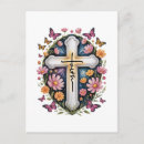 Recherche de croix florale cartes postales Catholique