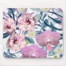 Recherche de orchidée rose tapis souris Aquarelle