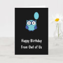 Recherche de hibou anniversaire cartes Saut