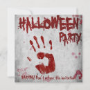 Recherche de sang halloween invitations Main sanglante