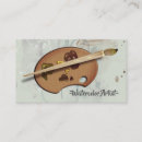 Recherche de palette peintres cartes visite Pinceau