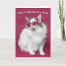 Recherche de coeur de chat vœux cartes Drôle