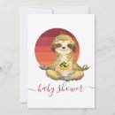Recherche de sloth baby shower invitations Safari