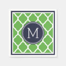 Recherche de vert bleu serviettes Monogramme