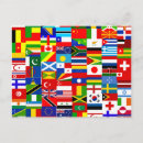 Recherche de drapeau international cartes postales Travel