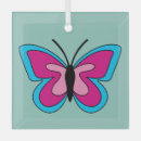 Recherche de papillon rose ornements Magenta