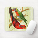 Recherche de perroquet vert tapis souris Rouge