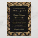 Recherche de great gatsby invitations Noir et or