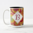Recherche de anneau rouge tasses Monogramme