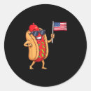 Recherche de hot dog drôle autocollants Amérique