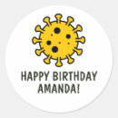 Recherche de corona autocollants Quarantaine