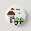 Recherche de voiture de course badges Fête d'anniversaire