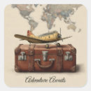 Recherche de valises vintages autocollants Travel