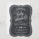 Recherche de chalkboard baby shower invitations Moderne