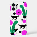 Recherche de motif de chats iphone coques Monogramme
