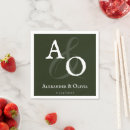 Recherche de emerald green mariage décorations Monogramme