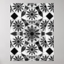 Recherche de motif mandala posters Noir et blanc
