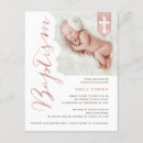 Recherche de 11x14 baptême invitations Rose