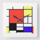 Recherche de piet mondrian horloges Composition