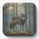 Recherche de loup assiettes Forêt