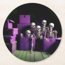 Recherche de squelette dessous de verres Halloween