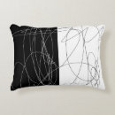Recherche de art abstrait noir et blanc coussins Tendance