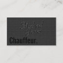 Recherche de chauffeur de luxe cartes visite Automobile