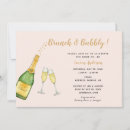 Recherche de bouteille champagne cartes invitations Rose et or