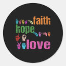 Recherche de faith hope love autocollants Sensibilisation