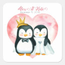Recherche de de pingouin mariage autocollants Merci