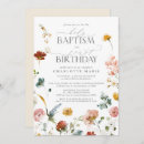 Recherche de girl baptême invitations Floral