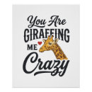 Recherche de girafe drôle posters Animaux