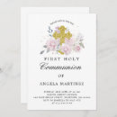 Recherche de gold cross petite communion invitations Catholique