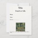 Recherche de peinture monet invitations Vintage