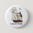 Recherche de caniche badges Drôle