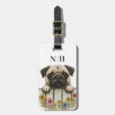 Recherche de pug bagages étiquettes Drôle