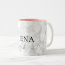Recherche de marbre blanc tasses Nom