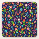 Recherche de motif papier peint dessous de verres Fleurs