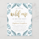 Recherche de feather baby shower invitations Bleu