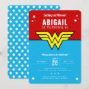 Recherche de wonder woman anniversaire invitations Anniversaire aux filles