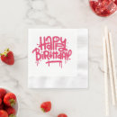 Recherche de graffitti serviettes Anniversaire