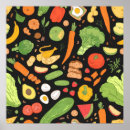 Recherche de motif nourriture posters Coloré